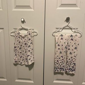 Cream butterfly spring outfit